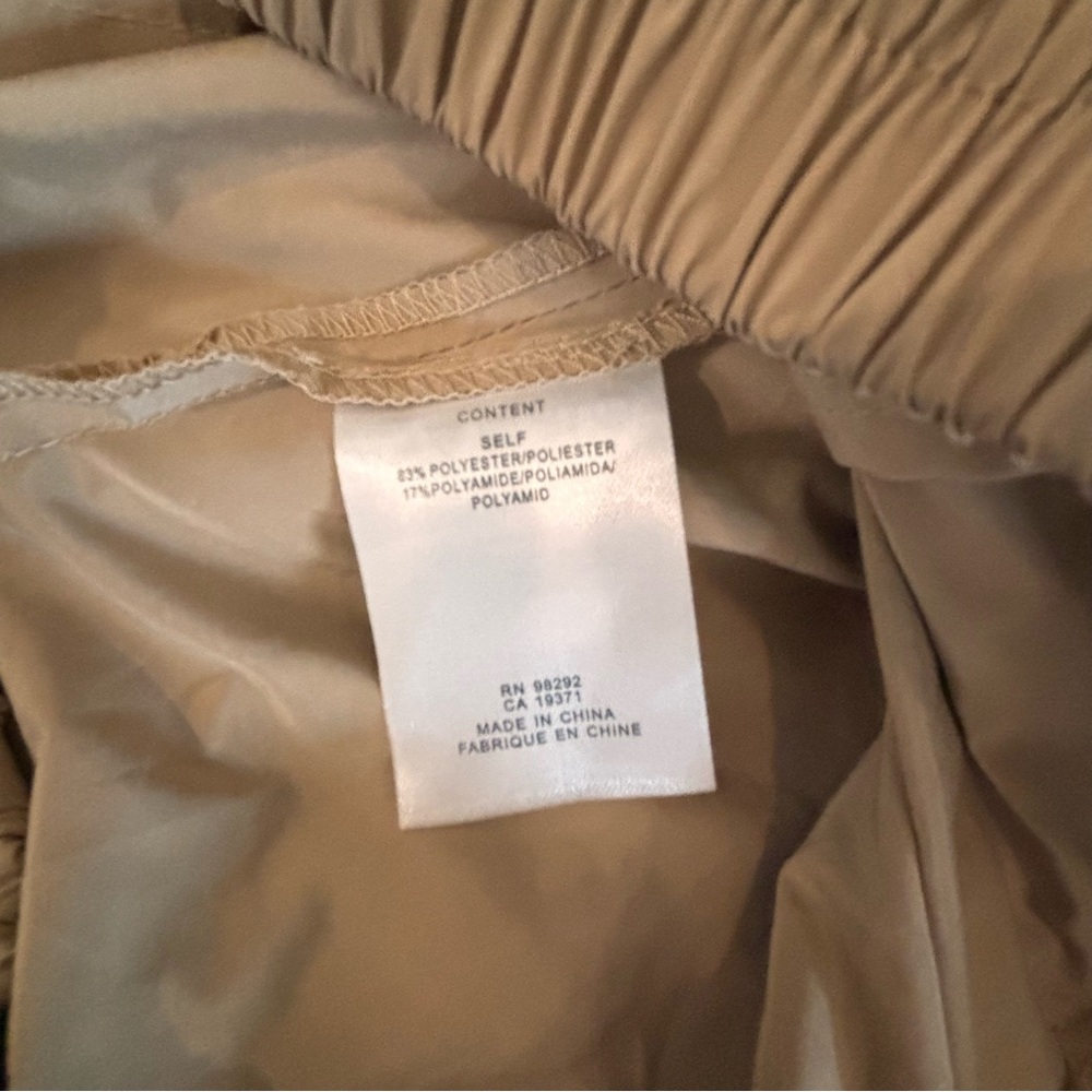 Tibi Nylon Pull On Full Skirt, Tan - Picture 9 of 9